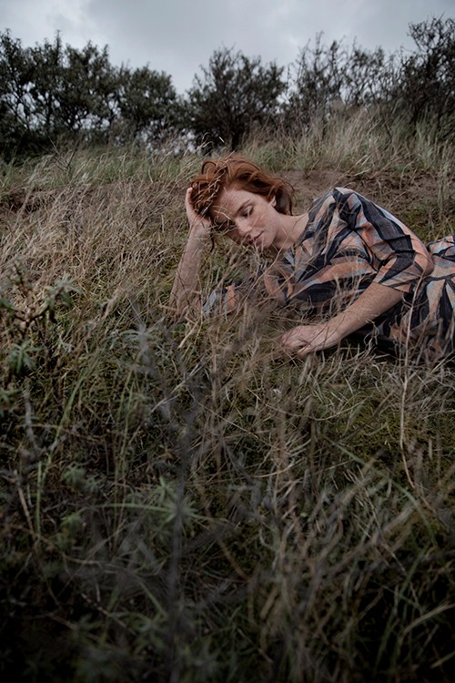 In between marram grass