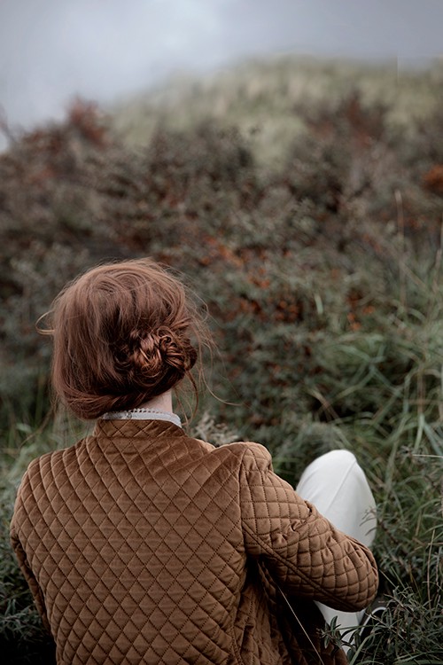 In between marram grass