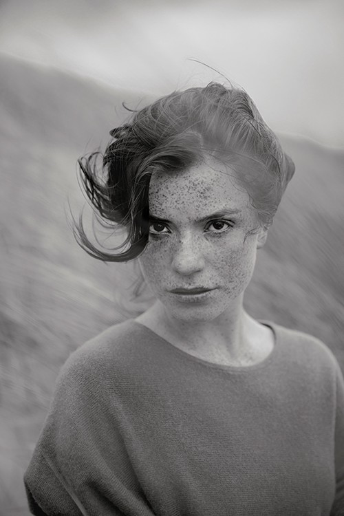 In between marram grass